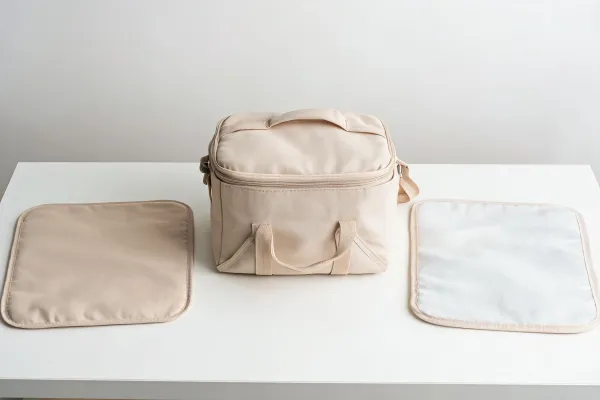 Insulated bag shell and lining layout